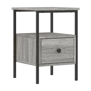 Broadlands Nachtkastje 34x36x50 cm bewerkt hout grijs sonoma eikenkleurig Broadlands Nachtkastje 34x36x50 cm bewerkt hout grijs sonoma eikenkleurig