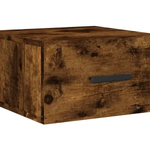 Cataula  Nachtkastje wandgemonteerd 35x35x20 cm gerookt eikenkleurig