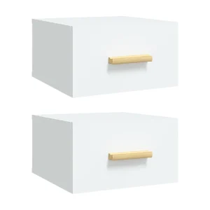 Cody Nachtkastjes 2 st wandgemonteerd 35x35x20 cm wit Cody Nachtkastjes 2 st wandgemonteerd 35x35x20 cm wit