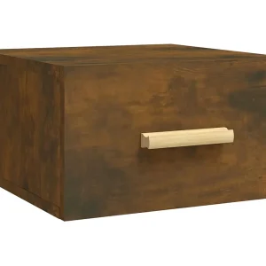 Cody Nachtkastje wandgemonteerd 35x35x20 cm gerookt eikenkleurig Cody Nachtkastje wandgemonteerd 35x35x20 cm gerookt eikenkleurig