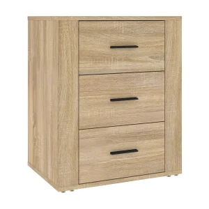 Claudio  Nachtkastje 50x36x60 cm bewerkt hout sonoma eikenkleurig