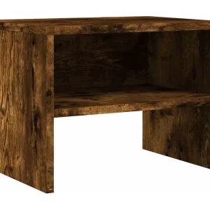 De Witt  Nachtkastje 40x30x30 cm bewerkt hout gerookt eikenkleurig