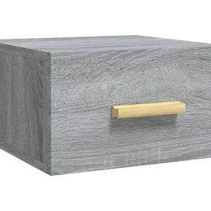 Cody Nachtkastje wandgemonteerd 35x35x20 cm grijs sonoma eikenkleur Cody Nachtkastje wandgemonteerd 35x35x20 cm grijs sonoma eikenkleur