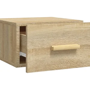 Cody Nachtkastje wandgemonteerd 35x35x20 cm sonoma eikenkleurig Cody Nachtkastje wandgemonteerd 35x35x20 cm sonoma eikenkleurig