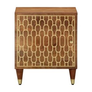 Cylene  Nachtkastjes 2 st 40x33x46 cm massief mangohout