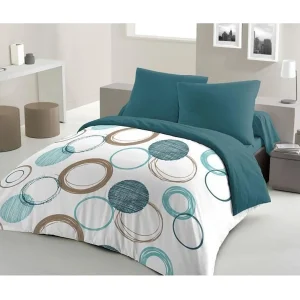 Dekbedovertrekset Audace van microvezel – Eendblauw – 240 x 260 cm + 2 kussenslopen 63 x 63 cm Dekbedovertrekset Audace van microvezel – Eendblauw – 240 x 260 cm + 2 kussenslopen 63 x 63 cm