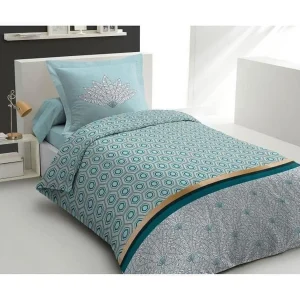 Dekbedovertrekset 140×200 cm LOUXOR 100% Katoen – Smaragdgroen