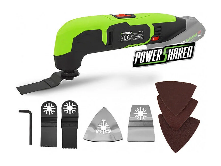 Draadloze multifunctionele tool 20V Constructor - Zonder batterij