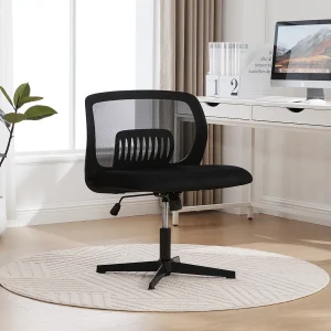 Draaibare bureaustoel – Draaifauteuil met schommelfunctie en hoogteverstelling – zwart fluweel Draaibare bureaustoel – Draaifauteuil met schommelfunctie en hoogteverstelling – zwart fluweel