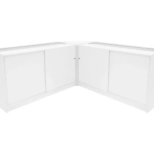 Demeter LED Winkel Toonbank Set K1500, B1500 & LM60 – Wit