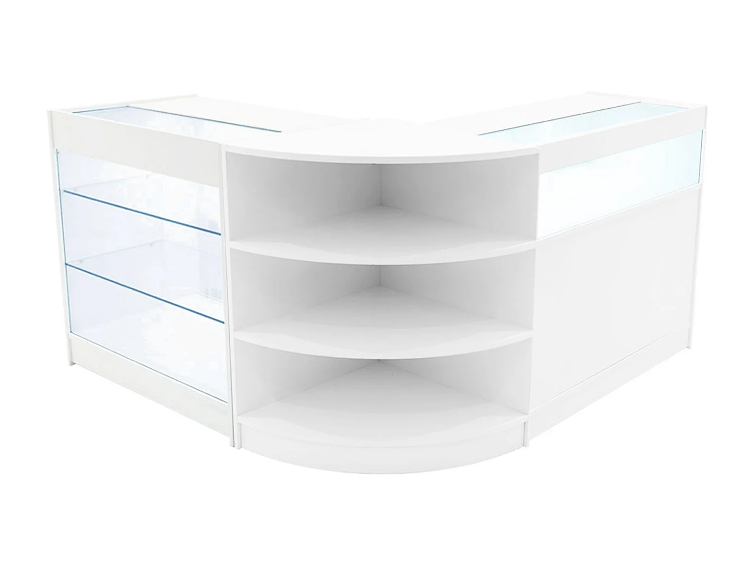 Demeter LED Winkel Toonbank Set K900, B900 & LM60 - Wit