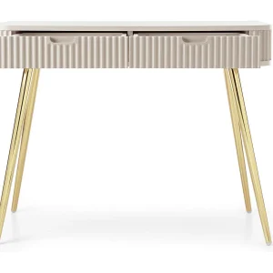 Console 2 planken met gouden pieds matten 103×80 cm Console 2 planken met gouden pieds matten 103×80 cm