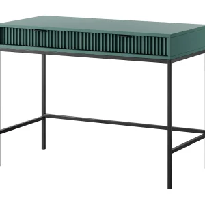 Console 2 laden met zwarte metalen poten 104×78 cm Console 2 laden met zwarte metalen poten 104×78 cm