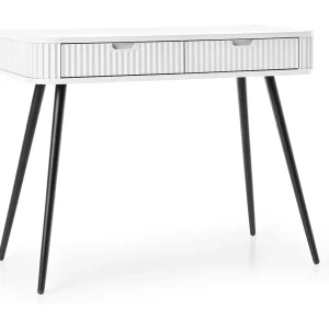 Console met 2 lades en zwarte vloermatten, 103×80 cm Console met 2 lades en zwarte vloermatten, 103×80 cm