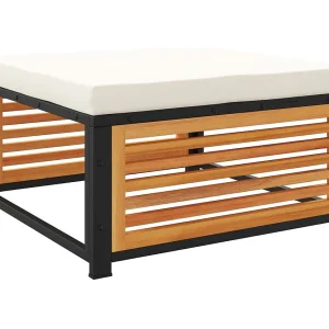 Carrigart Tuinvoetenbank met kussen 68x68x30 cm massief acaciahout Carrigart Tuinvoetenbank met kussen 68x68x30 cm massief acaciahout