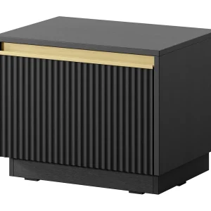 Chevet tafel 1 stuk in hout laminé noir 54×42 cm Chevet tafel 1 stuk in hout laminé noir 54×42 cm