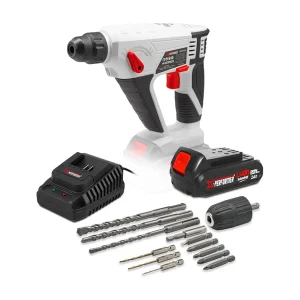 Draadloze boorhamer X-Performer 20V met 2Ah batterij en snellader 1H