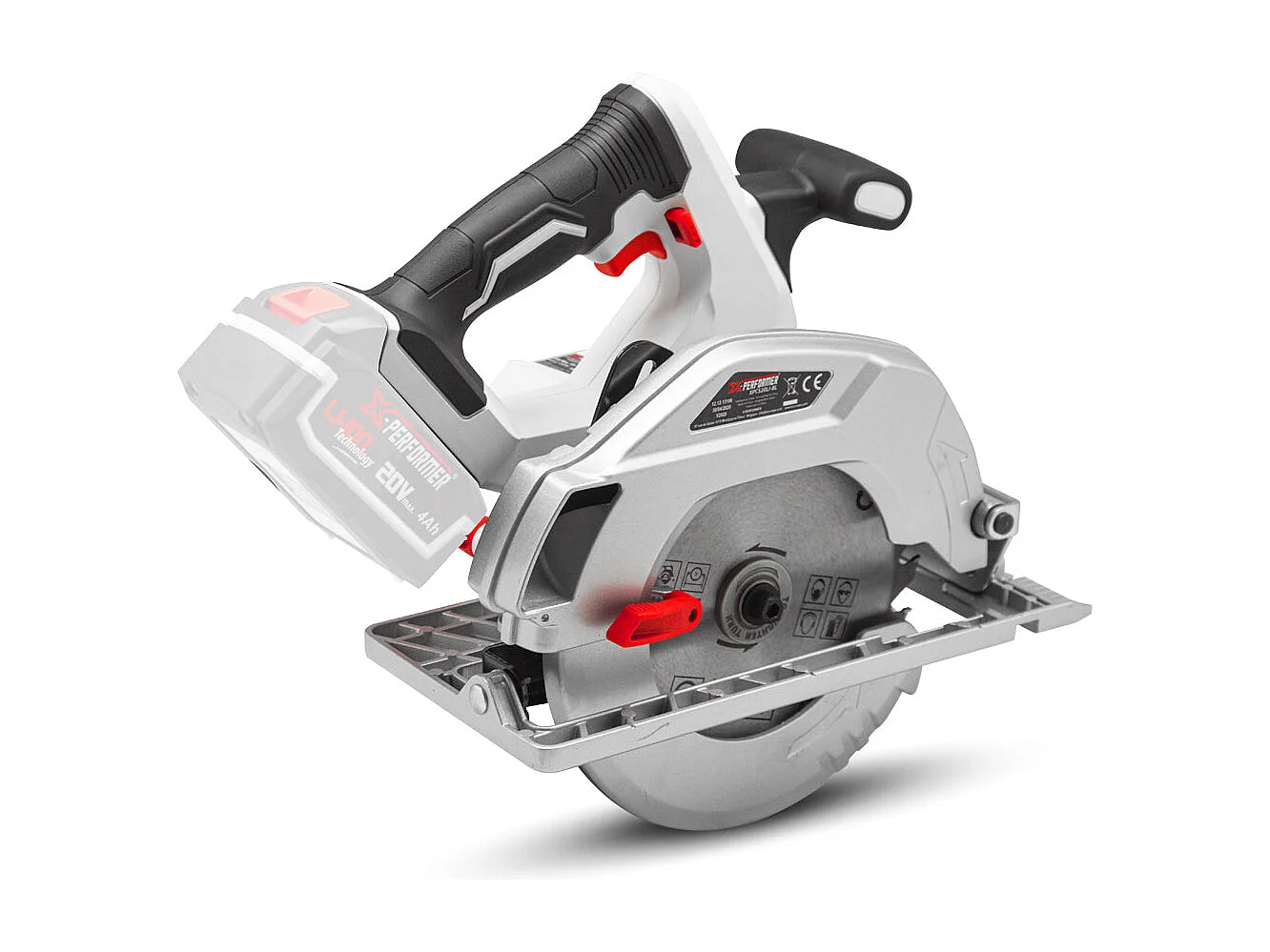 Draadloze cirkelzaag X-Performer 20V - 185 mm - zaagsnede 60 mm - zonder batterij