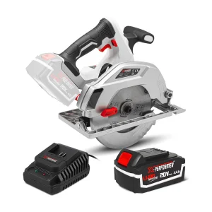Draadloze cirkelzaag X-Performer 20V – 185 mm met 4Ah batterij en 2H lader Draadloze cirkelzaag X-Performer 20V – 185 mm met 4Ah batterij en 2H lader