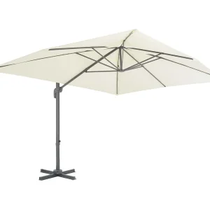 Church Point Zweefparasol met aluminium paal 400×300 cm zandkleurig Church Point Zweefparasol met aluminium paal 400×300 cm zandkleurig