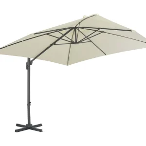 Church Point Zweefparasol met aluminium paal 300×300 cm zandkleurig Church Point Zweefparasol met aluminium paal 300×300 cm zandkleurig