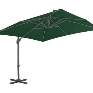 Church Point Zweefparasol met aluminium paal 400×300 cm groen Church Point Zweefparasol met aluminium paal 400×300 cm groen