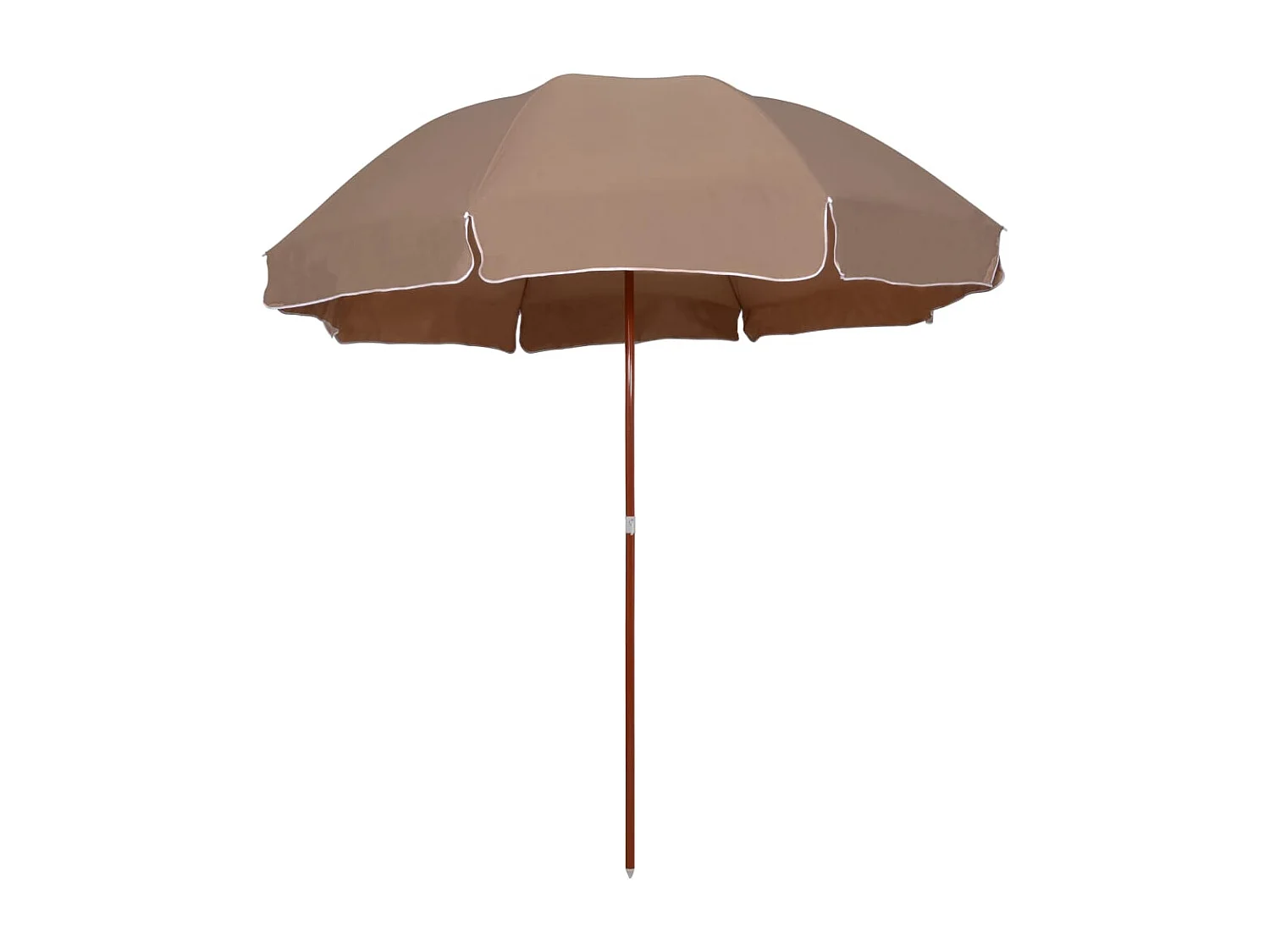 Brownsboro Parasol met stalen paal 300 cm taupe