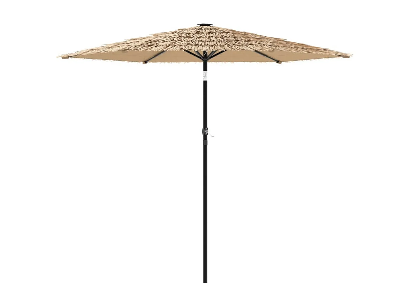 Clark Parasol met LED's en stalen paal 268x268x226 cm bruin