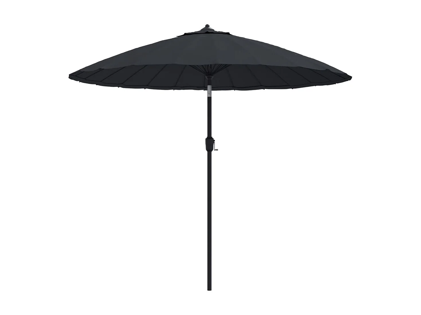 Castlefleming Parasol met aluminium paal 270 cm zwart