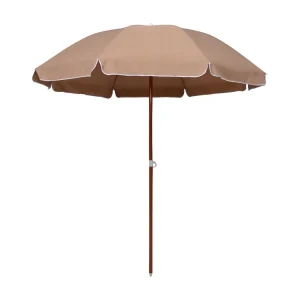 Brownsboro Parasol met stalen paal 240 cm taupe Brownsboro Parasol met stalen paal 240 cm taupe