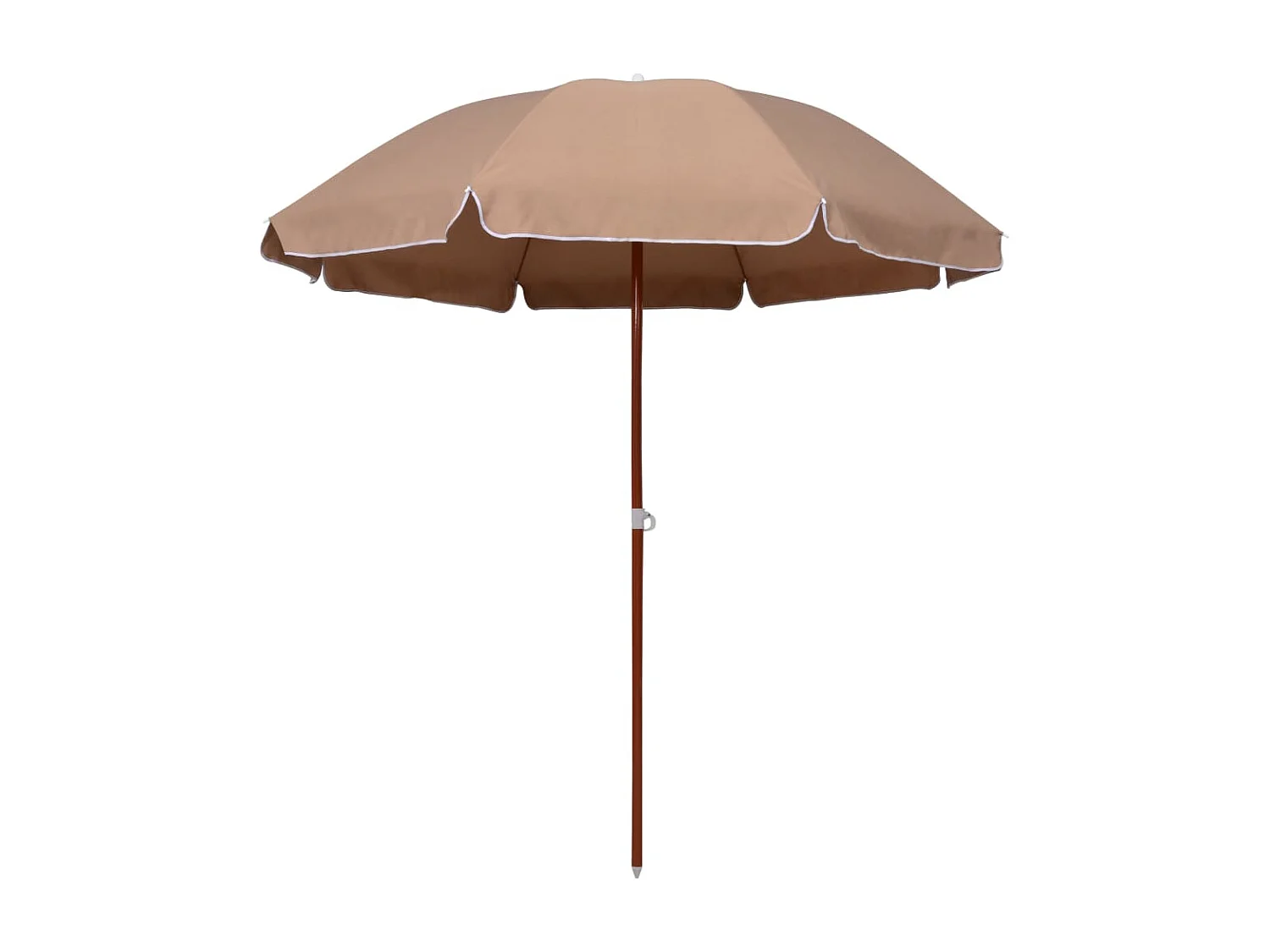 Brownsboro Parasol met stalen paal 240 cm taupe