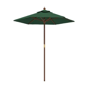 Delinra Parasol met houten paal 196×231 cm groen Delinra Parasol met houten paal 196×231 cm groen