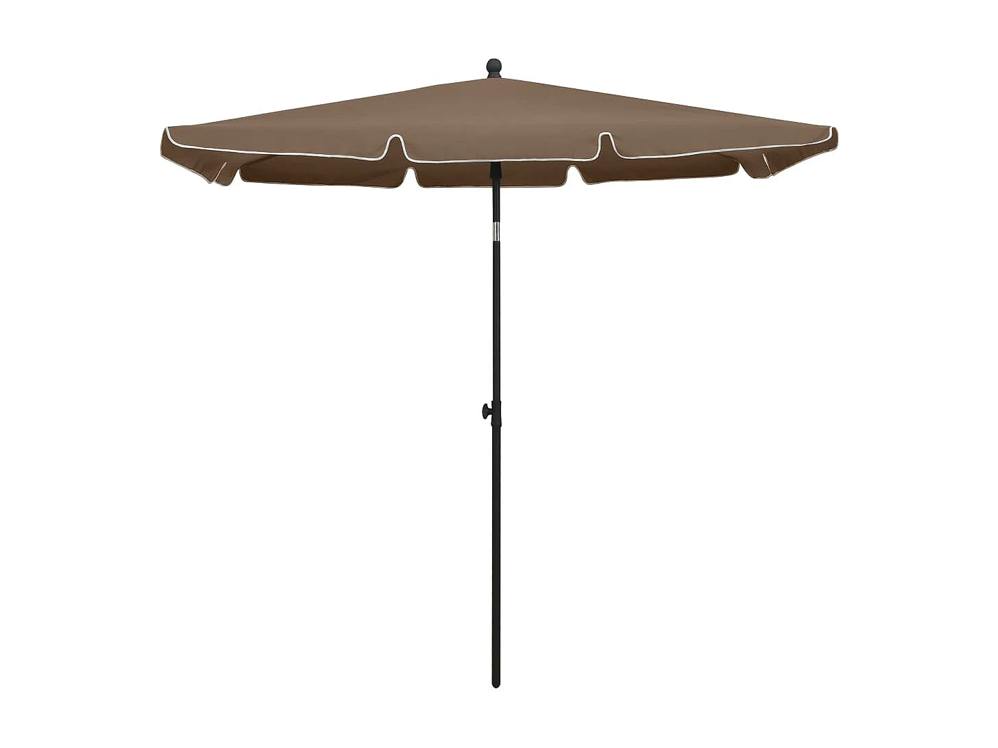 Caylan Parasol met paal 210x140 cm taupe