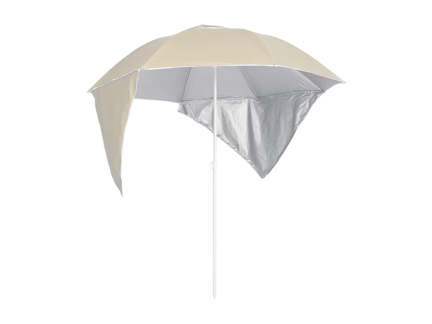 Ceyda Strandparasol met zijwanden 215 cm zandkleurig
