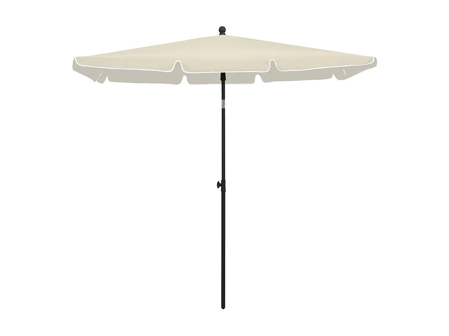 Caylan Parasol met paal 210x140 cm zandkleurig