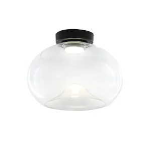 Brena – Ronde plafondlamp met geïntegreerde LED Fabas Luce – 19W dimbare LED wandlamp – Transparant concaaf Brena – Ronde plafondlamp met geïntegreerde LED Fabas Luce – 19W dimbare LED wandlamp – Transparant concaaf