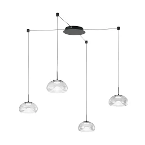 Brena – Heldere 4-lichts decentrale hanglamp – Fabas Luce – 40W dimbare LED – Decentrale montage Brena – Heldere 4-lichts decentrale hanglamp – Fabas Luce – 40W dimbare LED – Decentrale montage
