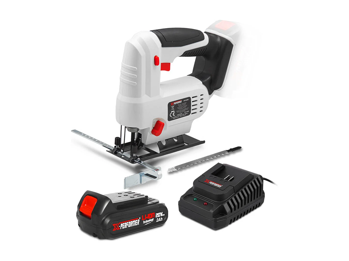 Draadloze Pendel decoupeerzaag 20V X-Performer - Houtzaag 51 mm / staal 2 mm - Met 2Ah batterij en 1H lader