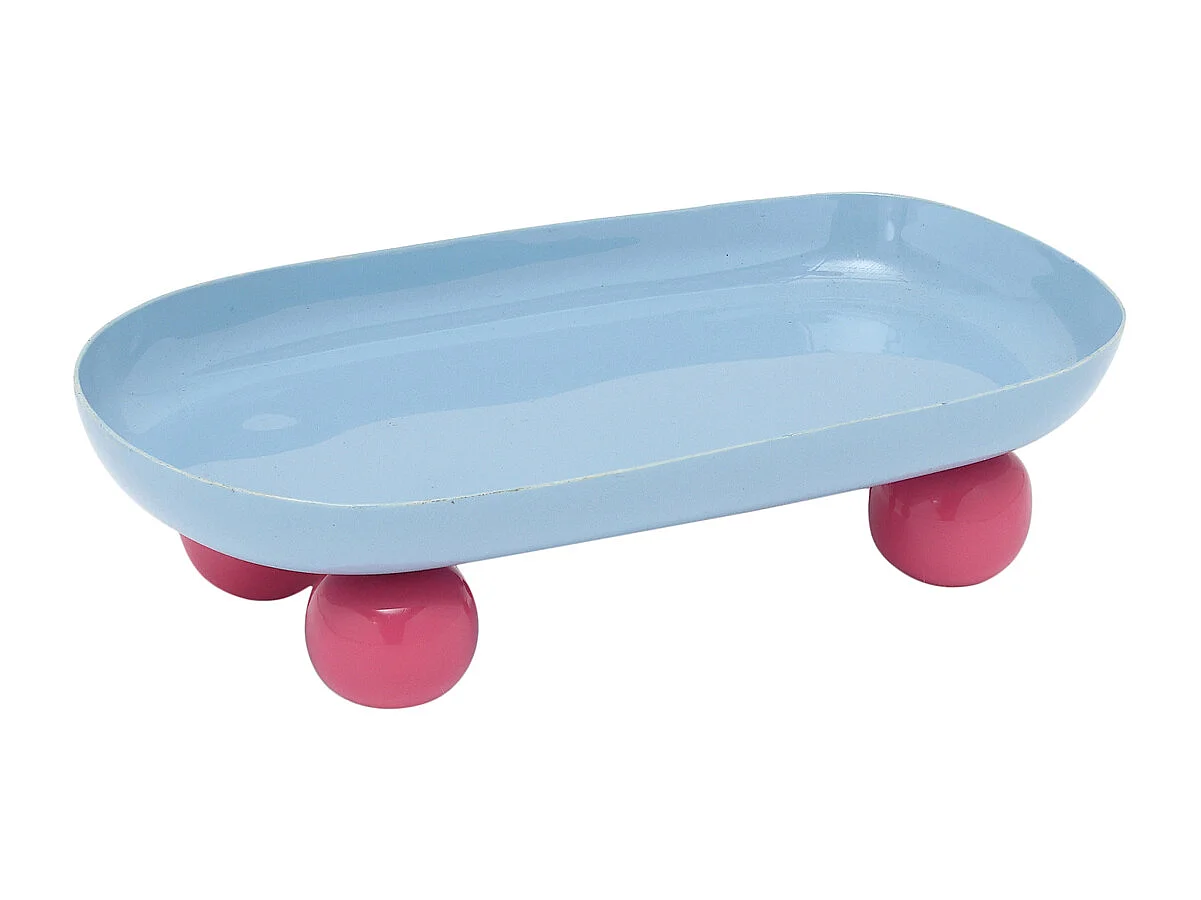 Dienblad Double Funky - 39x16x6 cm - Blauw