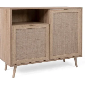 Buffet 2 deuren 1 nis L101 cm – Rotanprint – BALI Buffet 2 deuren 1 nis L101 cm – Rotanprint – BALI