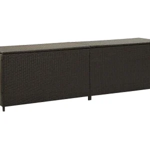 Dorian Tuinbox 200x50x60 cm poly rattan bruin Dorian Tuinbox 200x50x60 cm poly rattan bruin