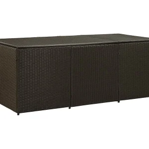 Dorian Tuinbox 180x90x70 cm poly rattan bruin Dorian Tuinbox 180x90x70 cm poly rattan bruin