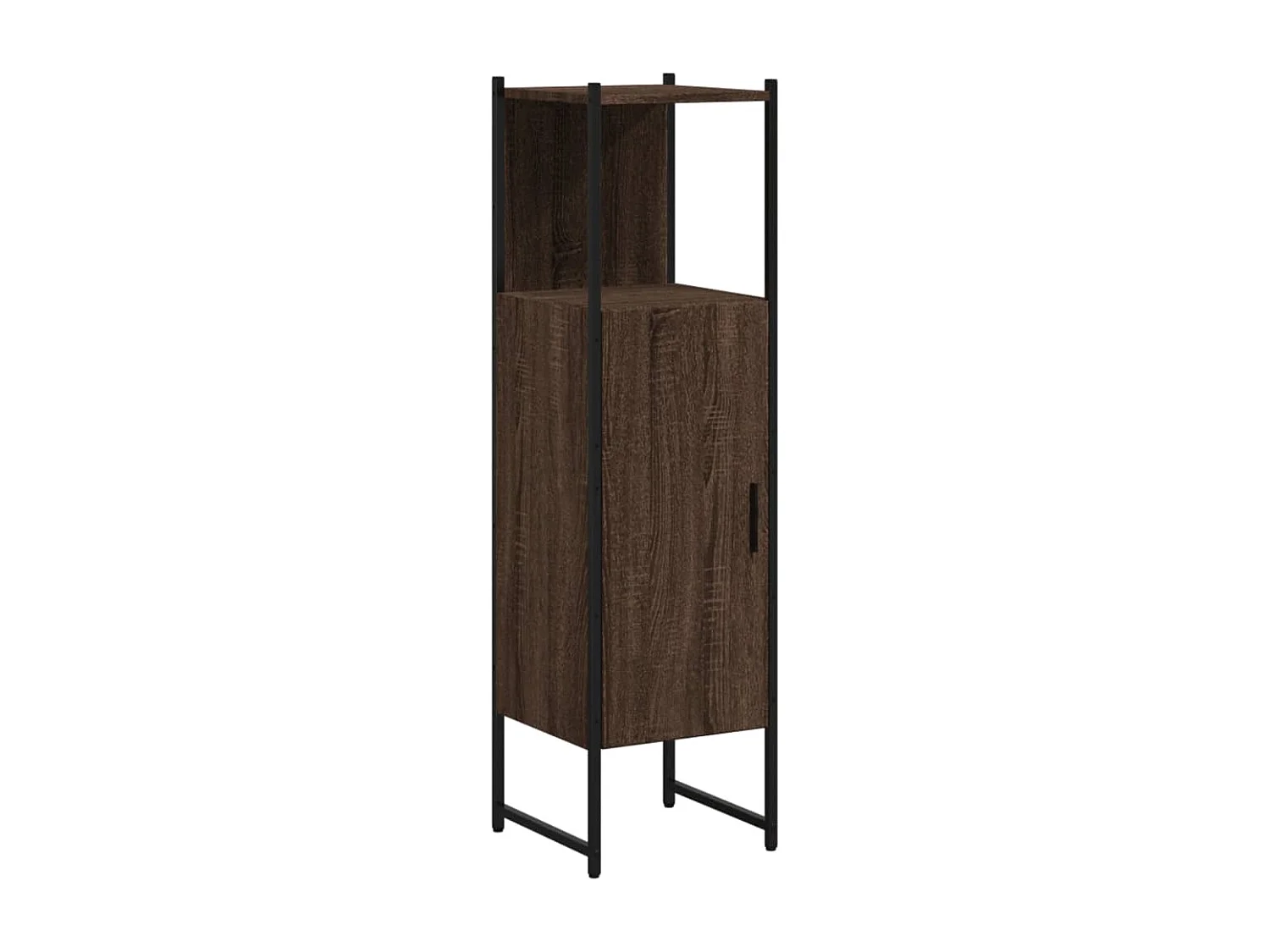 Cynmar Badkamerkast 33x33x120,5 cm bewerkt hout bruin eikenkleurig