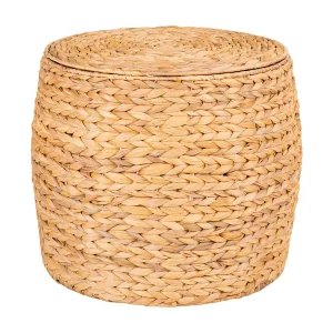 DELIA Waterhyacint bijzettafel met opbergruimte Ø 43 cm