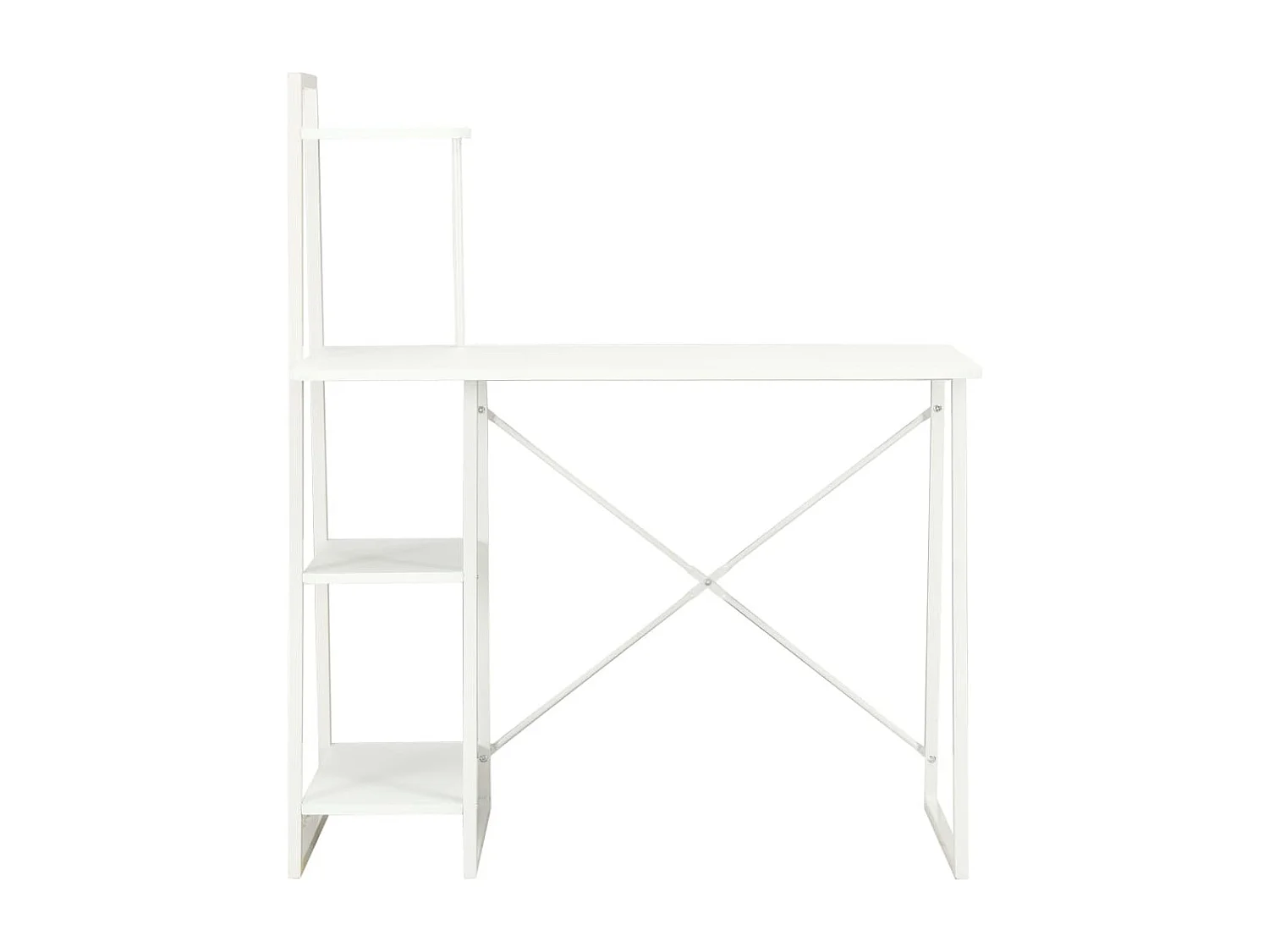 Brynsi Bureau met schappen 102x50x117 cm wit