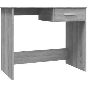 Broad Brook Bureau 100x50x76 cm bewerkt hout grijs sonoma eikenkleurig Broad Brook Bureau 100x50x76 cm bewerkt hout grijs sonoma eikenkleurig