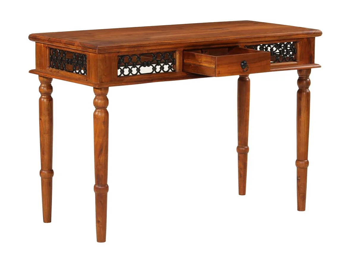 Claire-Olivia Bureau met lade 110x50x76 cm massief acaciahout