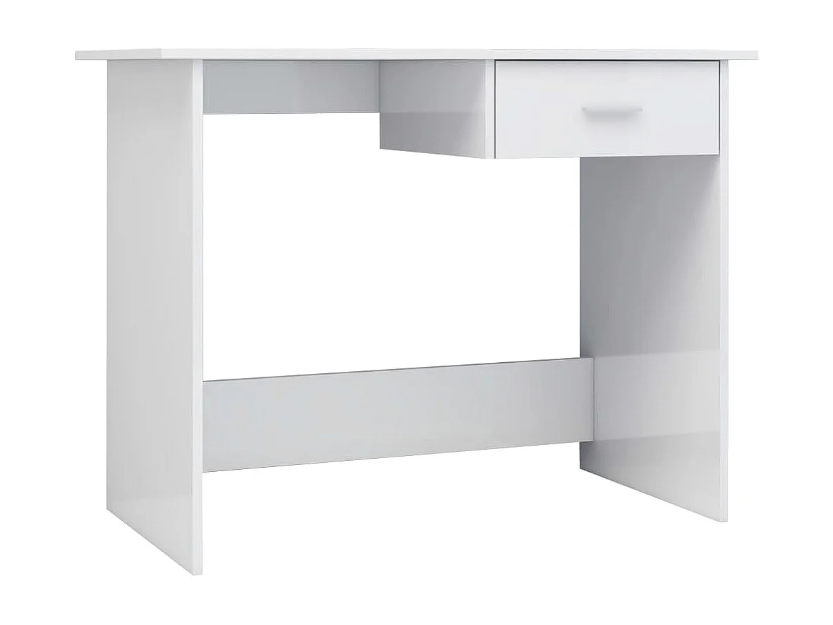 Broad Brook Bureau 100x50x76 cm bewerkt hout hoogglans wit