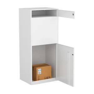Wit pakketbrievenbus – L45 x b35 x H105 cm – COLIBRI