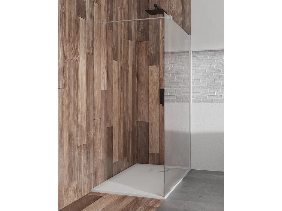 Douchewand in Italiaanse stijl Walk-In KETIL 120x195 cm 8 mm transparant nano-glas